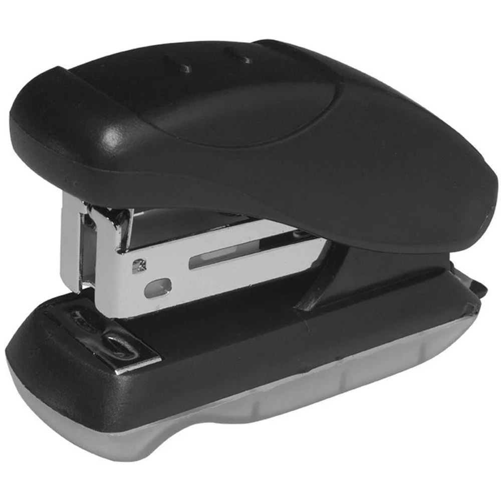 Grampeador Mini P/12Fls. 26/6 Preto Plastico Brw - imagem 2