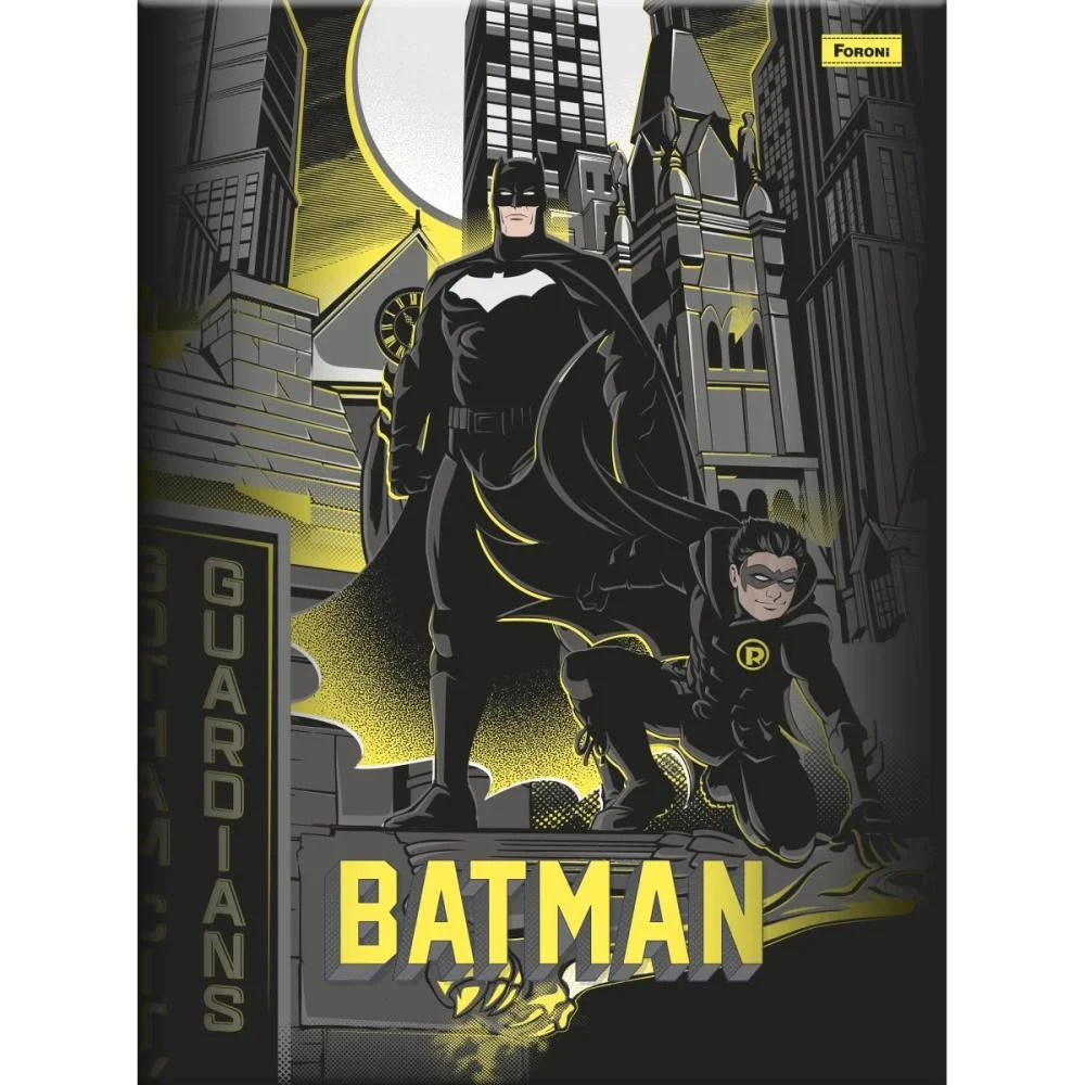 Caderno Brochurao Capa Dura Batman 80Fls. Foroni (Pct.c/05) - imagem 5