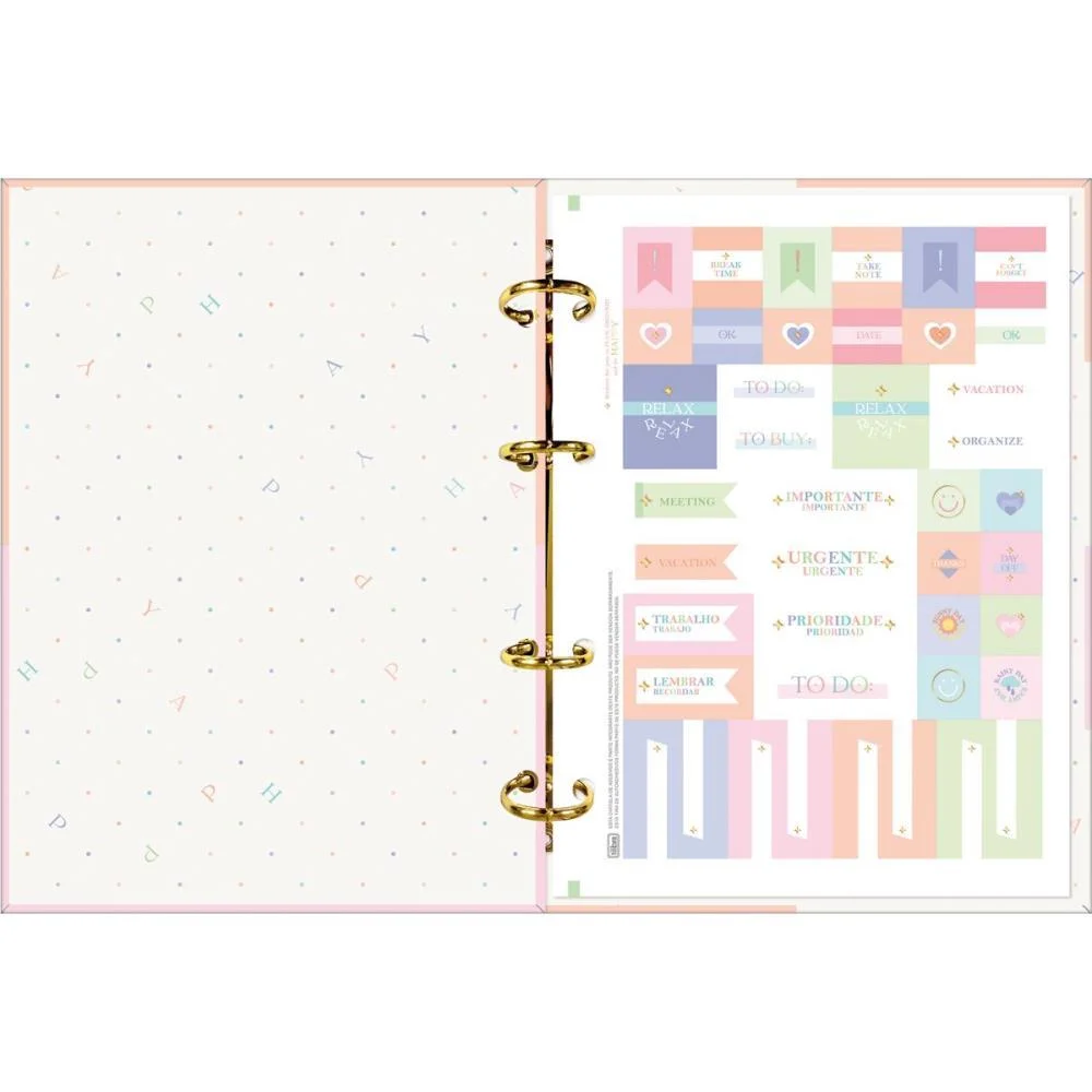 Caderno Argolado Happy Colegial 80Fls. Tilibra - imagem 3