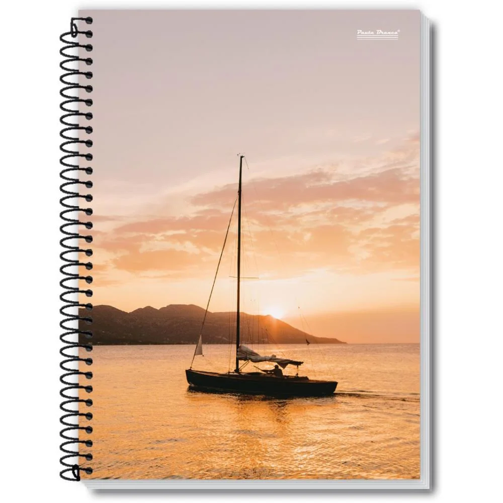 Caderno 15X1 Capa Dura New 300Fls. Pauta Branca (Pct.c/02) - imagem 3
