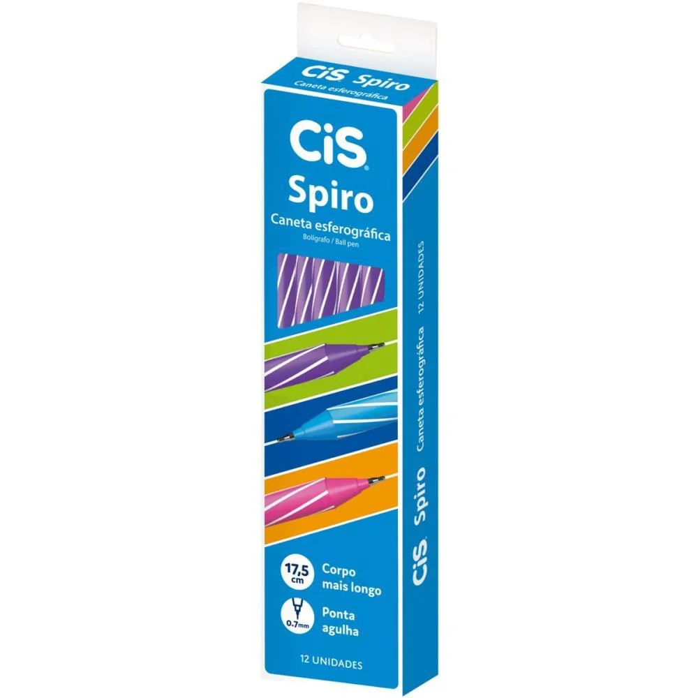 Caneta Esferografica Cis Spiro 0,7Mm Roxa Sertic (Cx.c/12) - imagem 2