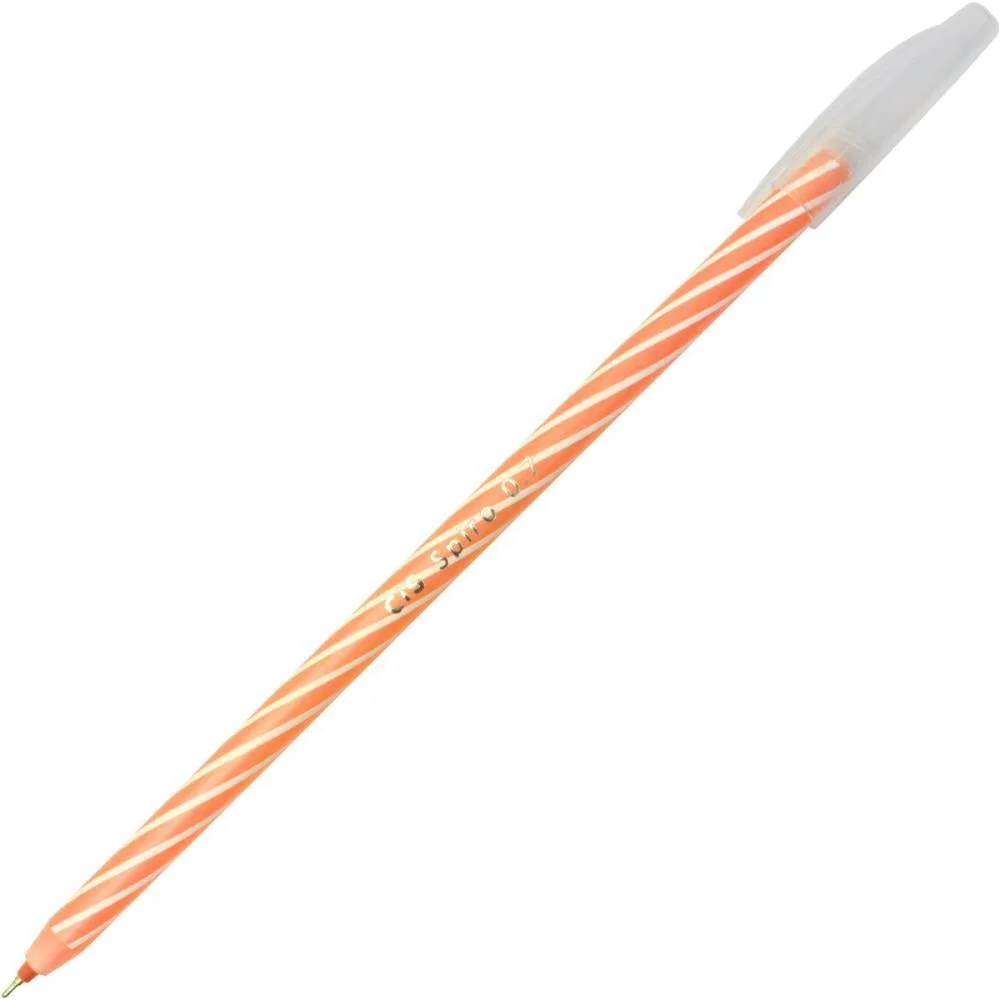Caneta Esferografica Cis Spiro 0,7Mm Laranja Sertic (Cx.c/12) - imagem 4