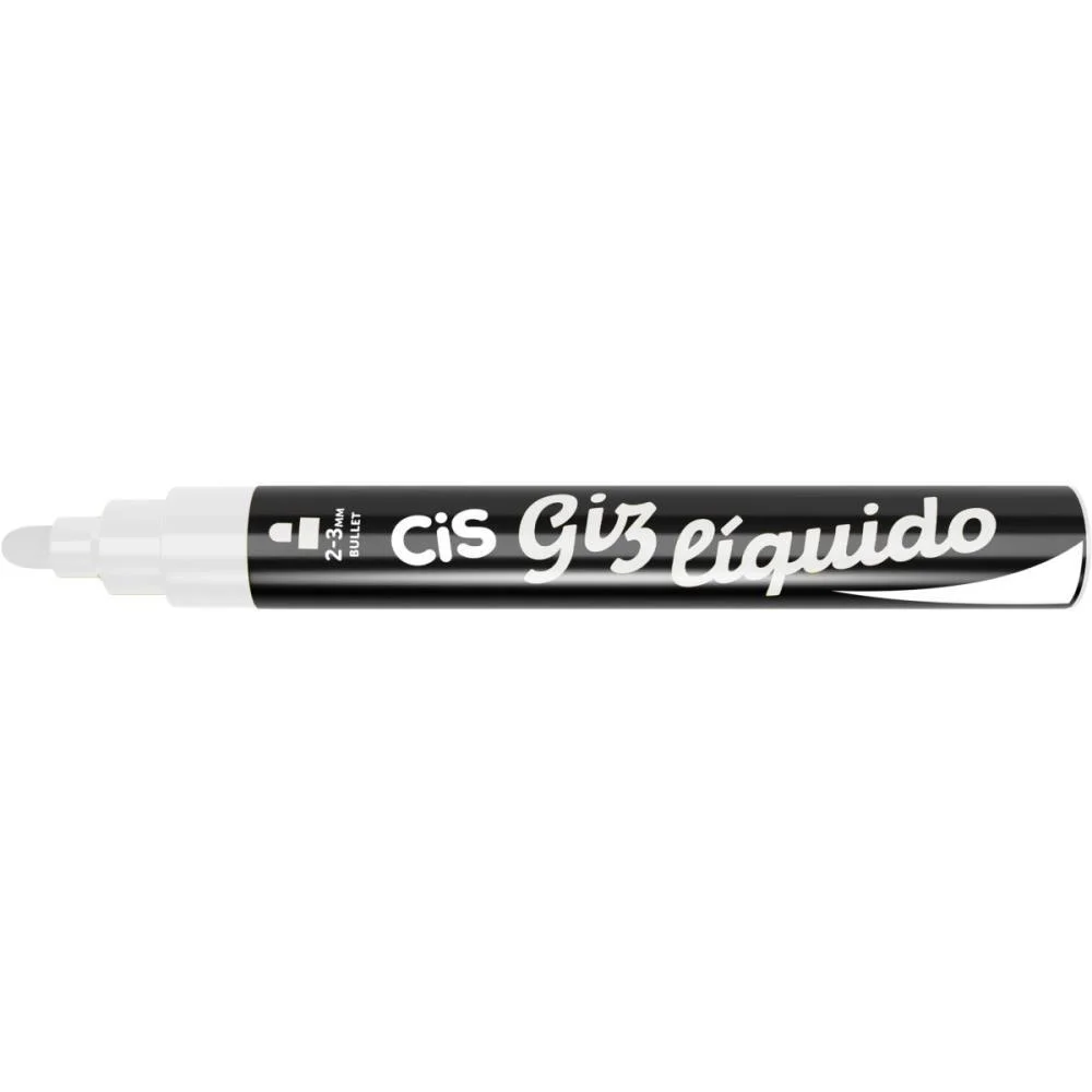 Giz Liquido Cis Ponta Ogiva 5Mm Branco Sertic (Cx.c/06) - imagem 3