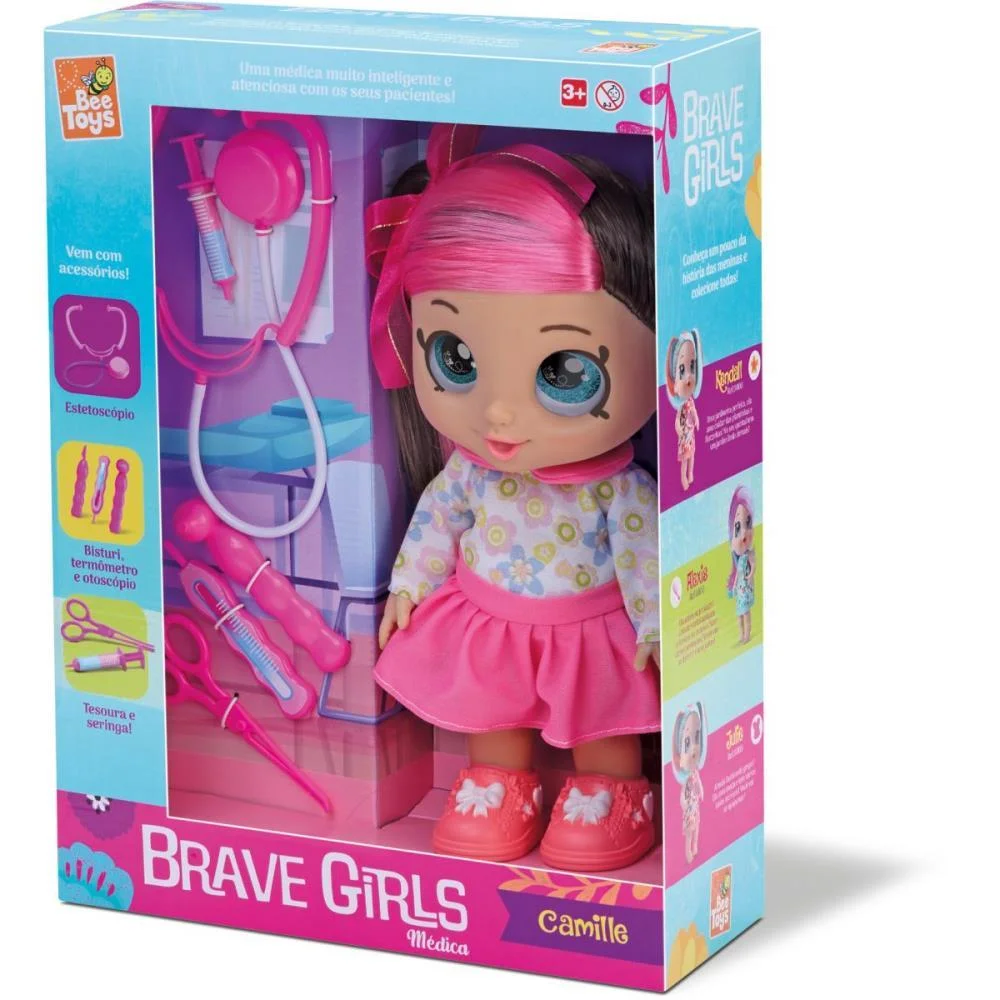 Boneca Brave Girls Camille Medica Bee Toys - imagem 5