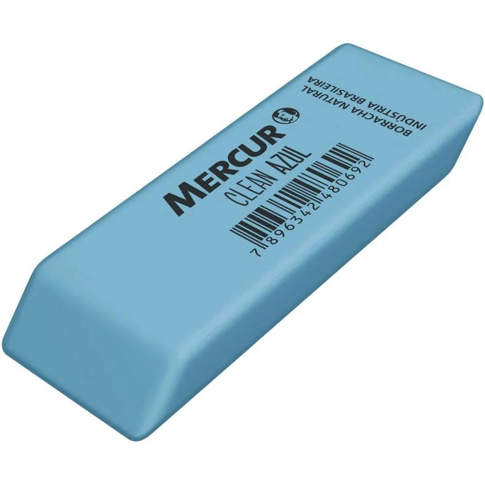 Borracha Colorida Clean Azul Mercur C/ 24 Unidades - imagem 4
