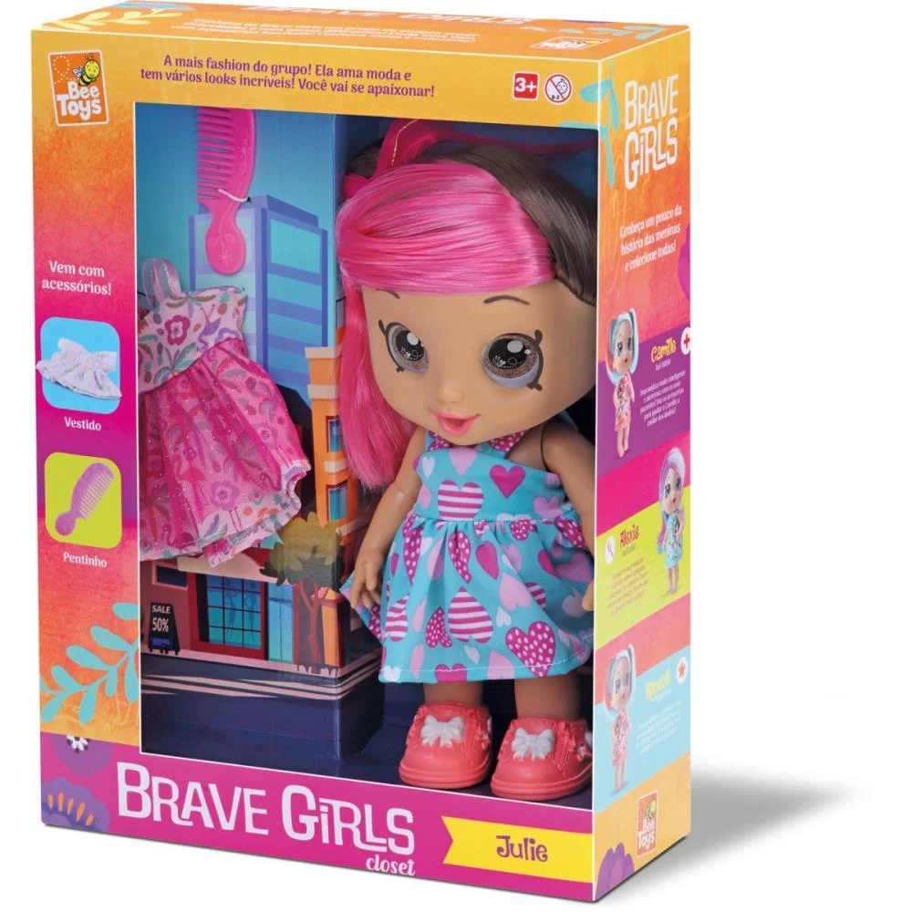 Boneca Brave Girls Julie Closet Bee Toys - imagem 5