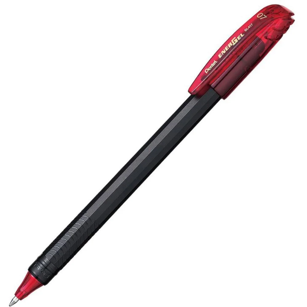 Caneta Gel Energel Makkuro 0,7 Vermelha Pentel (Cx.c/12) - imagem 2