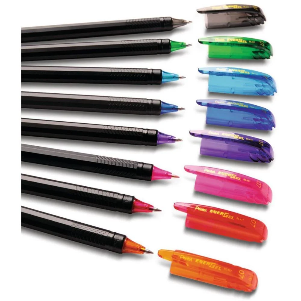 Caneta Gel Energel Makkuro 0,7 Preta Pentel (Cx.c/12) - imagem 5