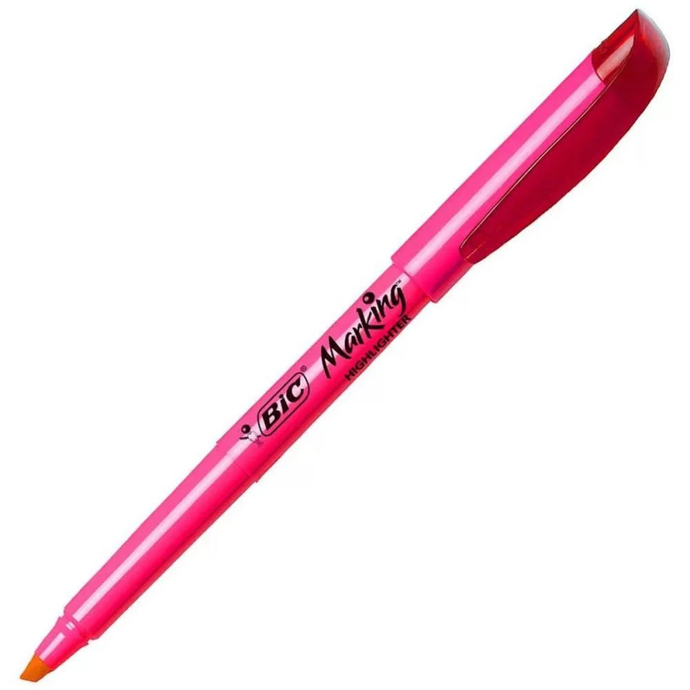 Caneta Marca Texto Marking Rosa Bic (Bl.c/01) - imagem 4