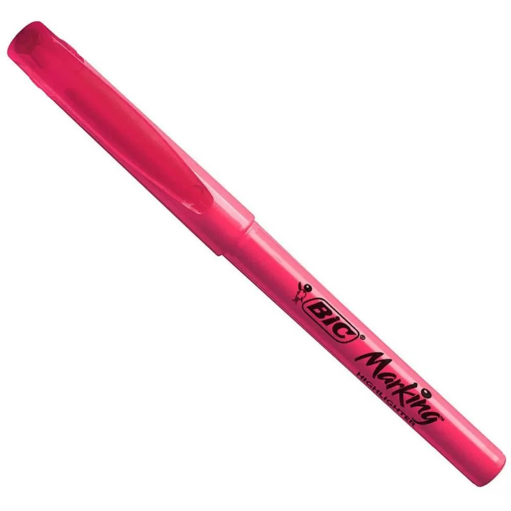Caneta Marca Texto Marking Rosa Bic (Bl.c/01) - imagem 5