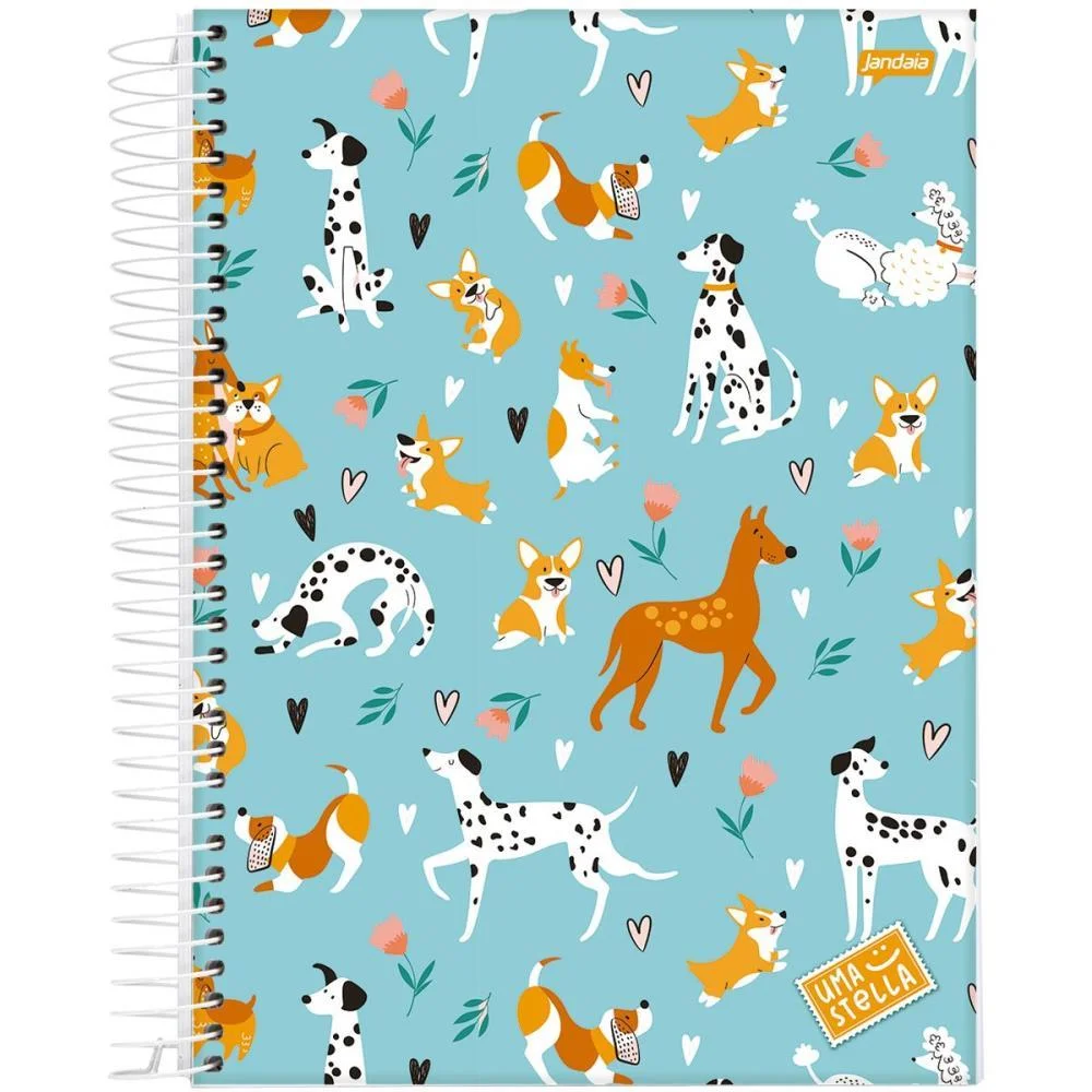 Caderno Espiral Pequeno Capa Dura Stella 80Fls. Jandaia (Pct.c/05) - imagem 5