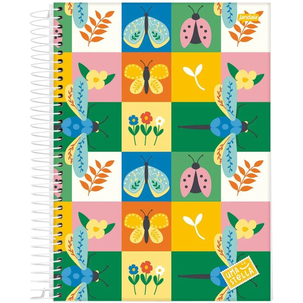 Caderno Espiral Pequeno Capa Dura Stella 80Fls. Jandaia (Pct.c/05) - imagem 6