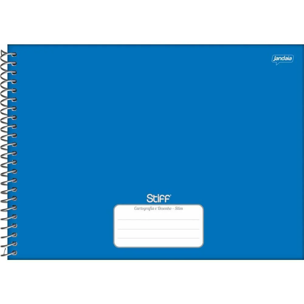 Caderno Desenho Univ Capa Dura Stiff Azul 80Fls. Jandaia (Pct.c/04) - imagem 3