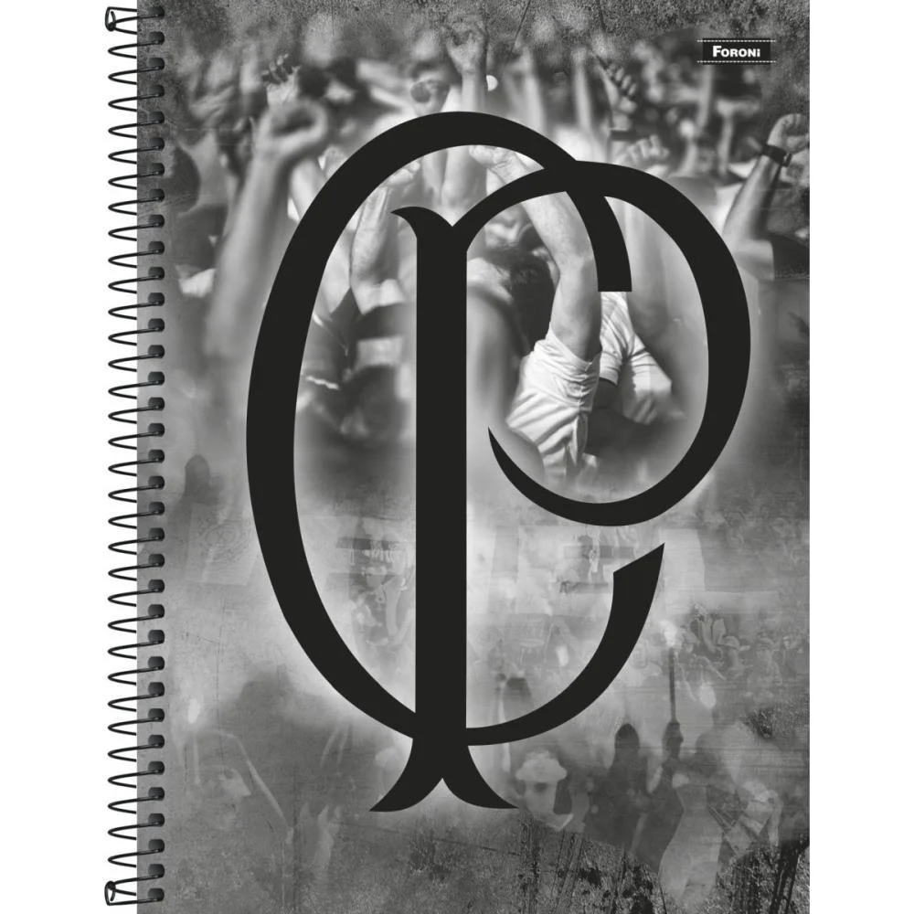 Caderno 01X1 Capa Dura Corinthians 80Fls. Foroni (Pct.c/04) - imagem 2