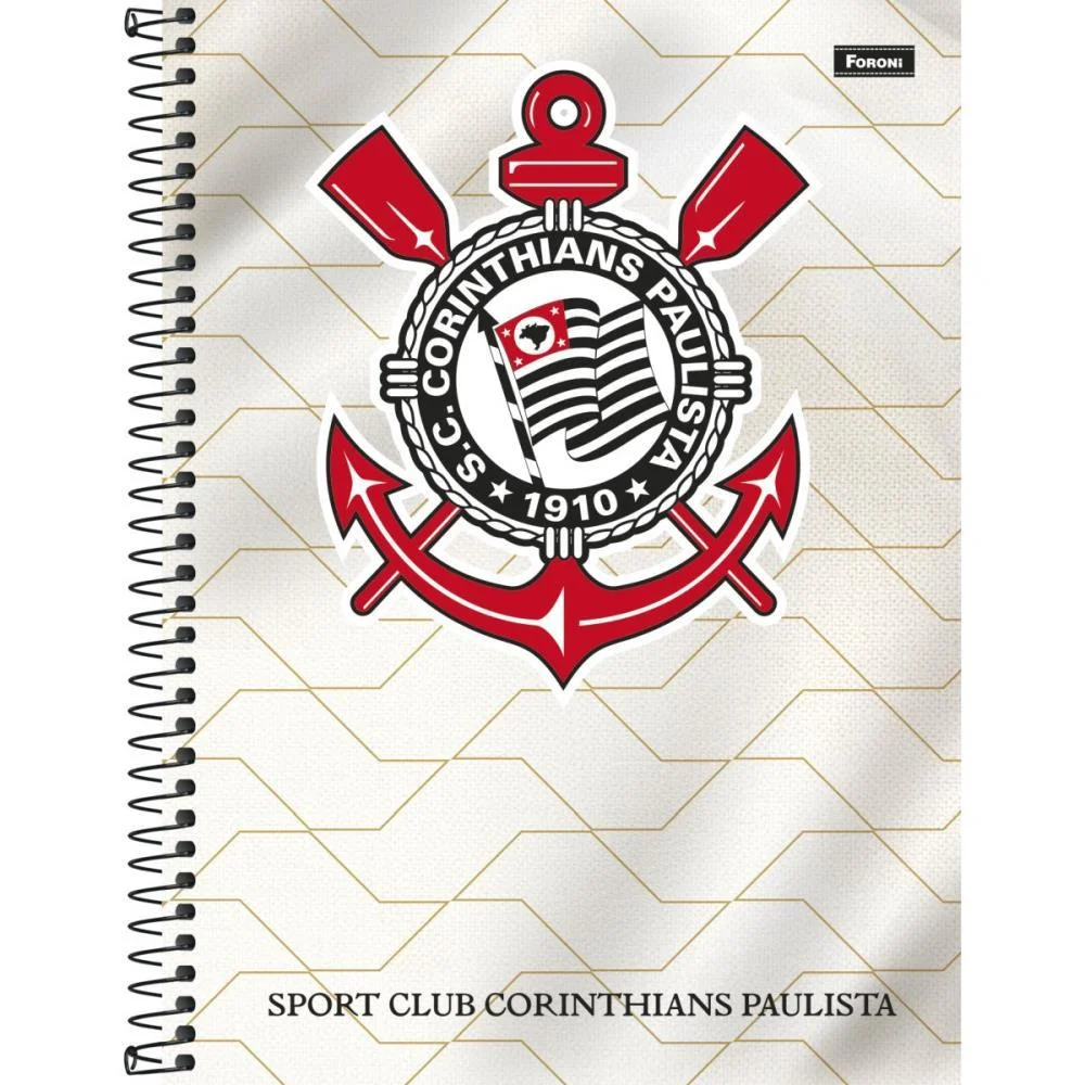 Caderno 01X1 Capa Dura Corinthians 80Fls. Foroni (Pct.c/04) - imagem 6