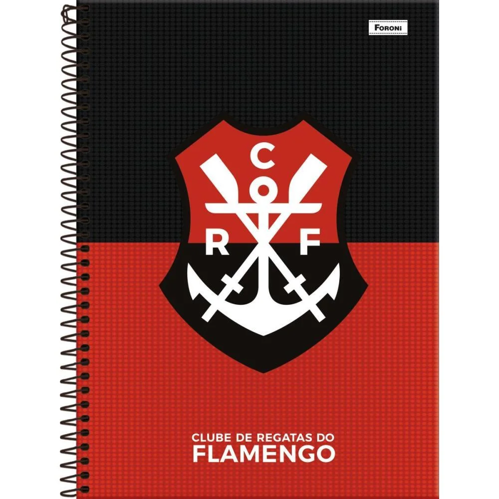 Caderno 10X1 Capa Dura Flamengo 160F Foroni (Pct.c/04) - imagem 4