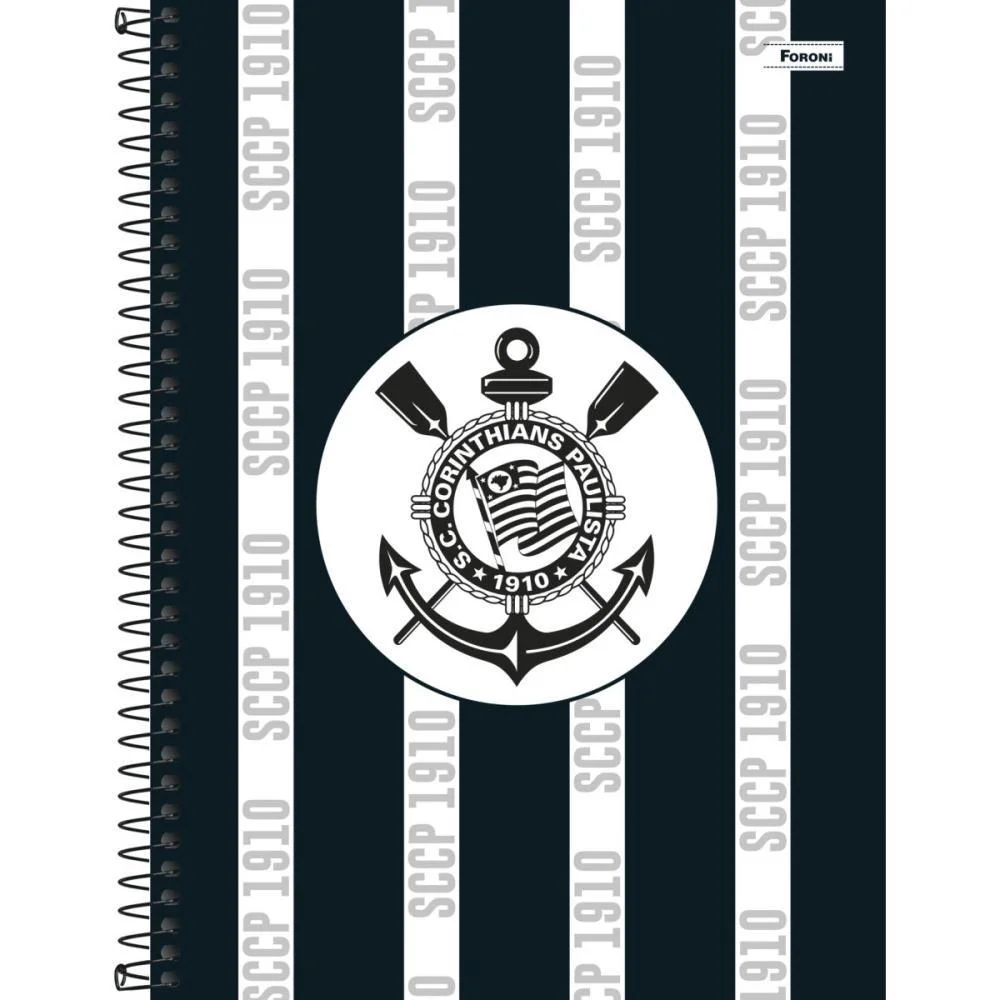 Caderno 15X1 Capa Dura Corinthians 240Fls. Foroni (Pct.c/02) - imagem 5