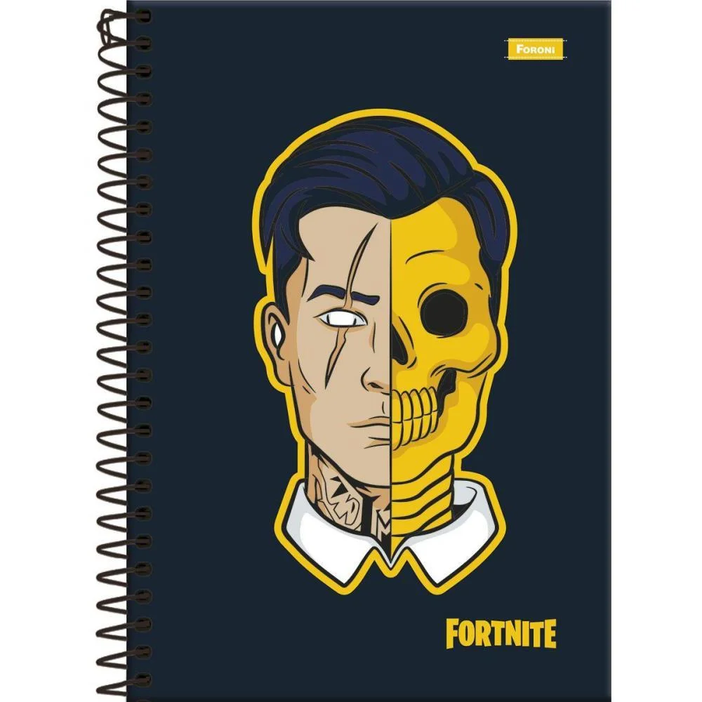 Caderno 10X1 Capa Dura Fortnite 160F Foroni (Pct.c/04) - imagem 4