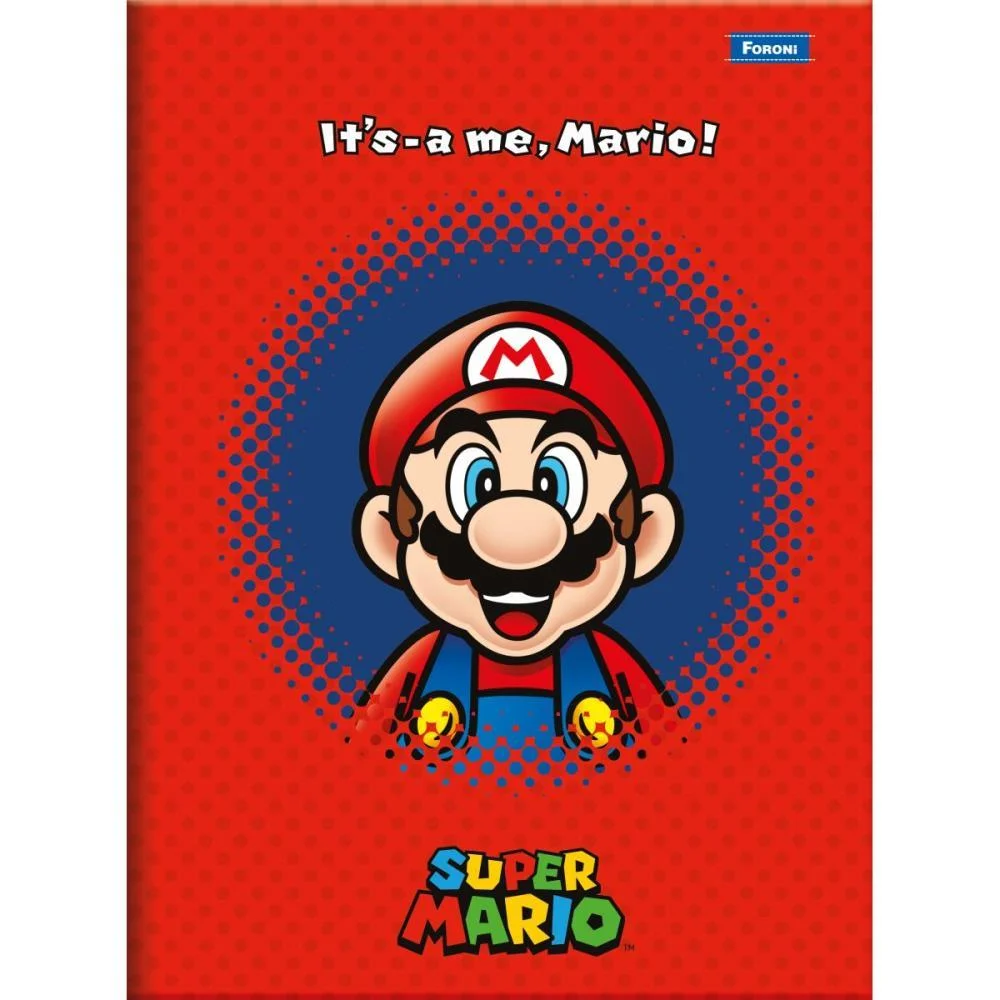 Caderno Brochurao Capa Dura Super Mario Bros 80F Foroni (Pct.c/05) - imagem 2
