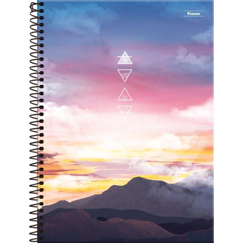 Caderno 20X1 Capa Dura 4 Elementos 320Fls. Foroni (Pct.c/02) - imagem 6