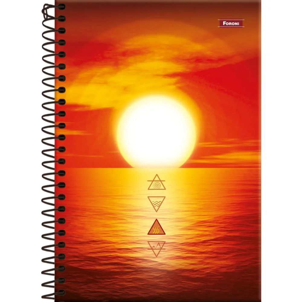Caderno Espiral Pequeno Capa Dura 4 Elementos 160Fls. Foroni (Pct.c/05) - imagem 3