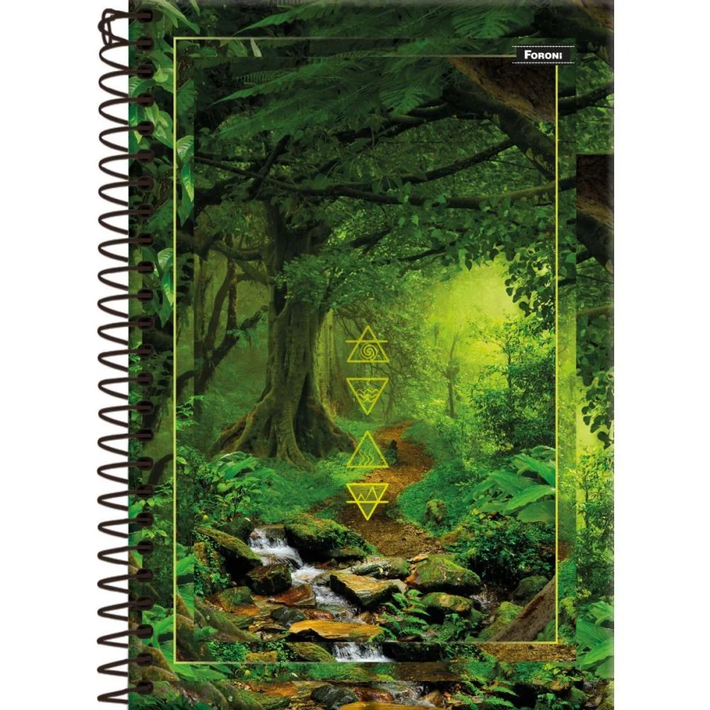 Caderno Espiral Pequeno Capa Dura 4 Elementos 160Fls. Foroni (Pct.c/05) - imagem 4