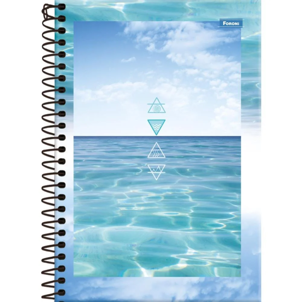 Caderno Espiral Pequeno Capa Dura 4 Elementos 160Fls. Foroni (Pct.c/05) - imagem 5