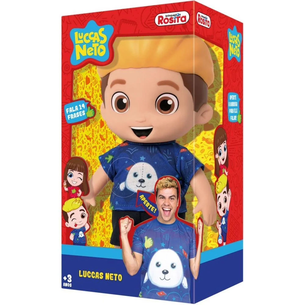 Boneco E Personagem Luccas Neto 15 Frases Novo 27C Baby Brink - imagem 3