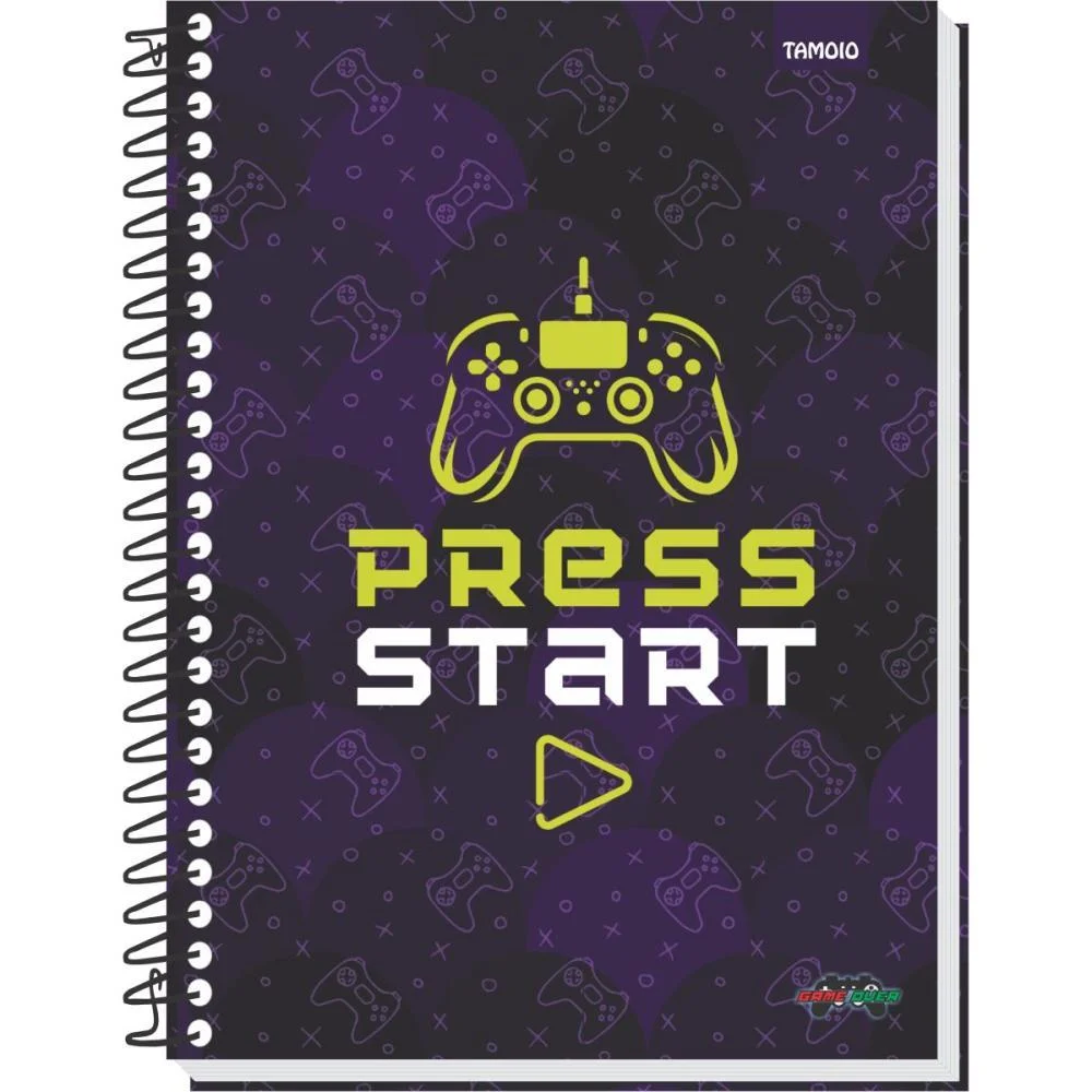 Caderno 10X1 Capa Dura Game Over 160 Folhas Tamoio (Pct.c/04) - imagem 5