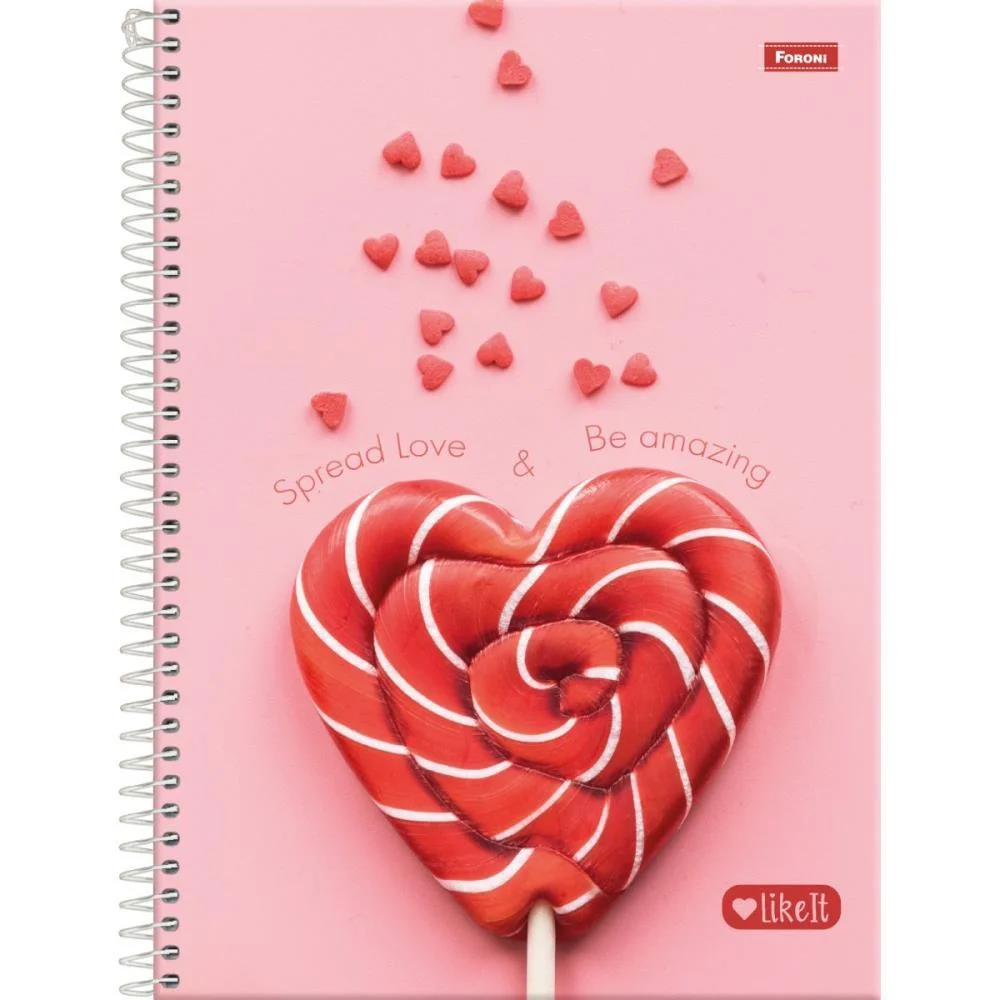Caderno 01X1 Capa Dura Like It 80Fls. Foroni (Pct.c/04) - imagem 4