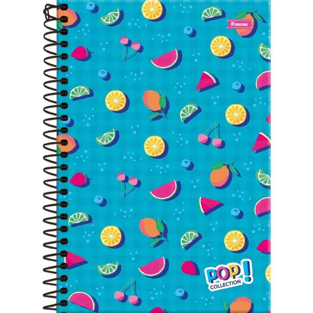 Caderno Espiral Pequeno Capa Dura Pop Collection 80Fls. Foroni (Pct.c/05) - imagem 5